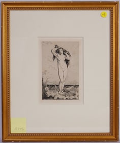 Félix-Henri Giacomotti(French,1828-1909) Etching,Venus