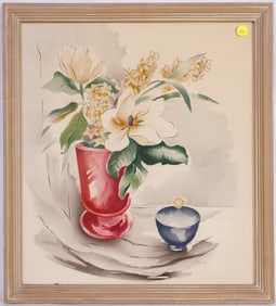 Ben Jorj Harris(American,1904-1957) Watercolor,Still Life