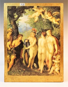 The Three Graces  Print on Wood Board