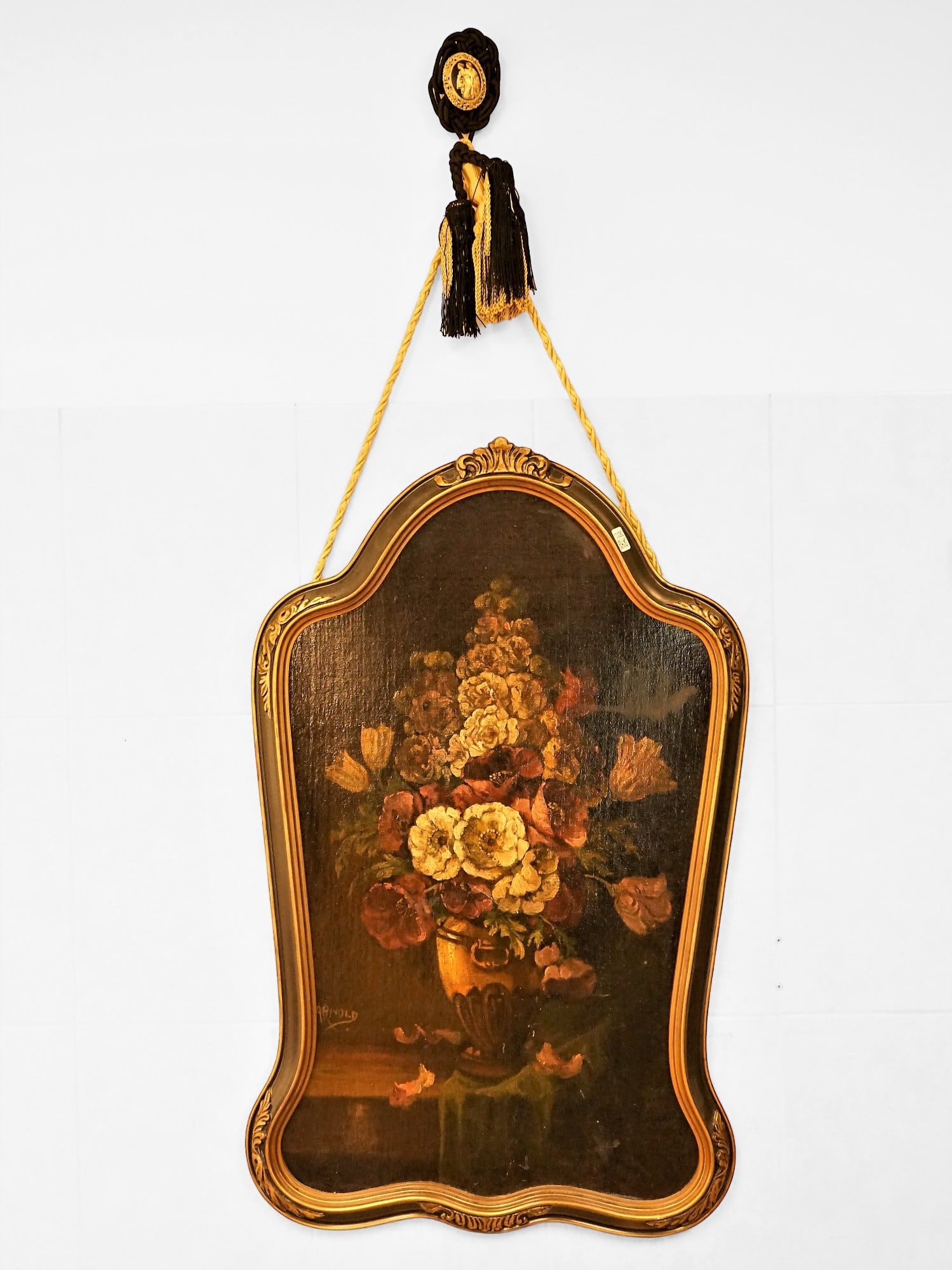 Early 20th Century O. Arnold Signed Oil Painting Still Life with Wood Frame (1 of 6)