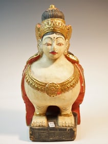 Fine Burma Mythological Bird Wood Statue