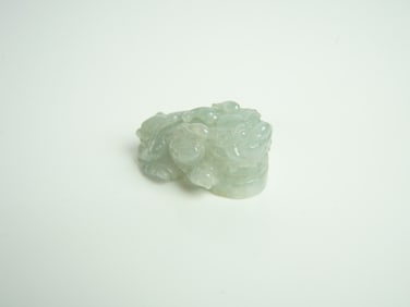 Chinese Carved Jadeite Mythical Beast