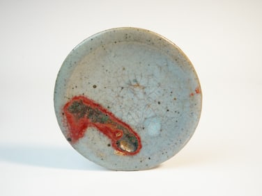 Chinese Jun-Type Red Splashed Small Porcelain Dish,Yuan Dynasty