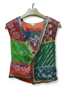 Indian  Embroidered Pure Silk Jacket