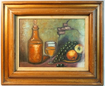 Vintage Oil on Canva,Still Life