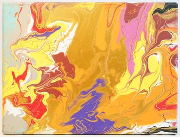 Acrylic Fluid Painting on Canvas