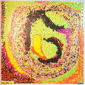 Soho 2011 Signed Oil on Canvas 'Energy'