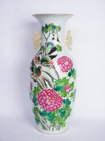 Chinese Export Qianjiang Porcelain Floor Vase,Republic Period