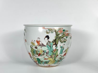 Chinese Famille Verte Jardiniere