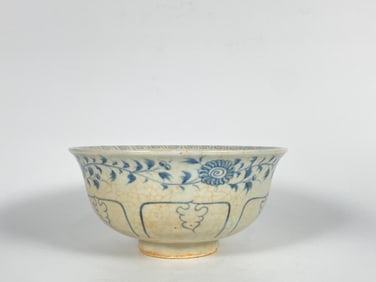Chinese Blue and White Bowl, Yuan-Ming Dynasty
