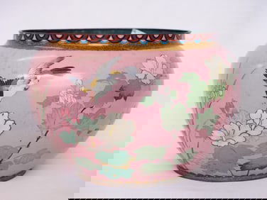 Large Japanese Cloisonne Bowl, Meiji Period