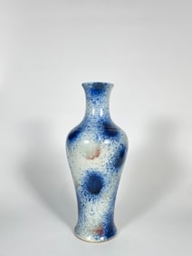 Chinese Color- Splashed Porcelain Vase, Qing Dynasty