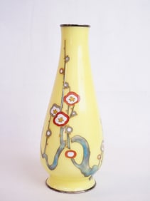 Japanese Art Deco Cloisonne Vase By ando Jubei,Taisho Period