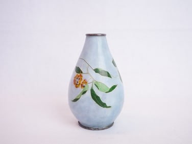 Japanese Cloisonne Vase with Berry Design,Taisho Period
