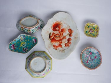 Group of Chinese Porcelain Footed Bowls