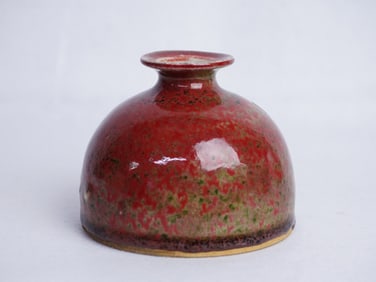 Chinese Peachbloom Glazed Beehive Water Pot,19th Century