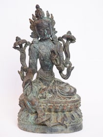 Chinese Bronze Figure of  Syamatara, Ming Dynasty
