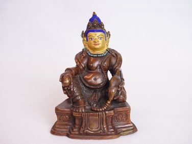 Nepalese Bronze Figure of  Jambhala, 19th-20th Century