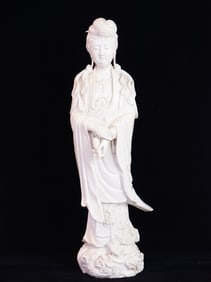 Chinese Blanc De Chine Porcelain Figure of Kuanyin