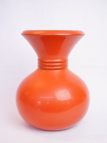 Japanese Art Deco Lacquer Ikebana Vase with Signed