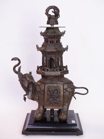 Japanese Bronze Elephant, Meiji Period