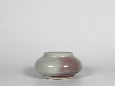 Chinese Peachbloom-Red Brush Washer