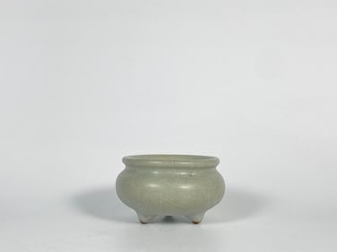 Chinese Longquan Celadon Tripod Censer