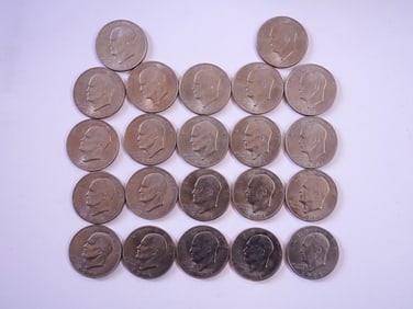 Group of USA 1971-D Clad Eisenhower Dollar