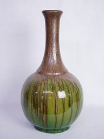 Vintage Drip Glaze Ceramic Vase