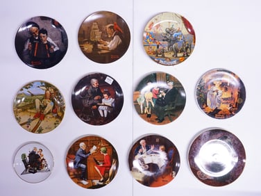 Group of Vintage Norman Rockwell Ceramic Collector Plates