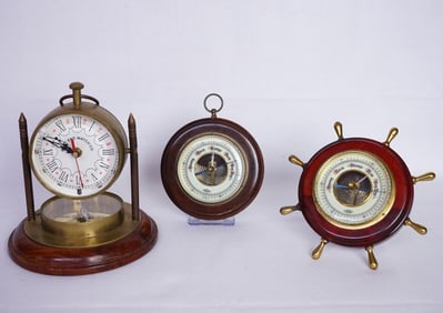 Vintage European Clocks and Barometers