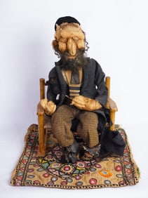 Antique Handmade Jewish Male Doll