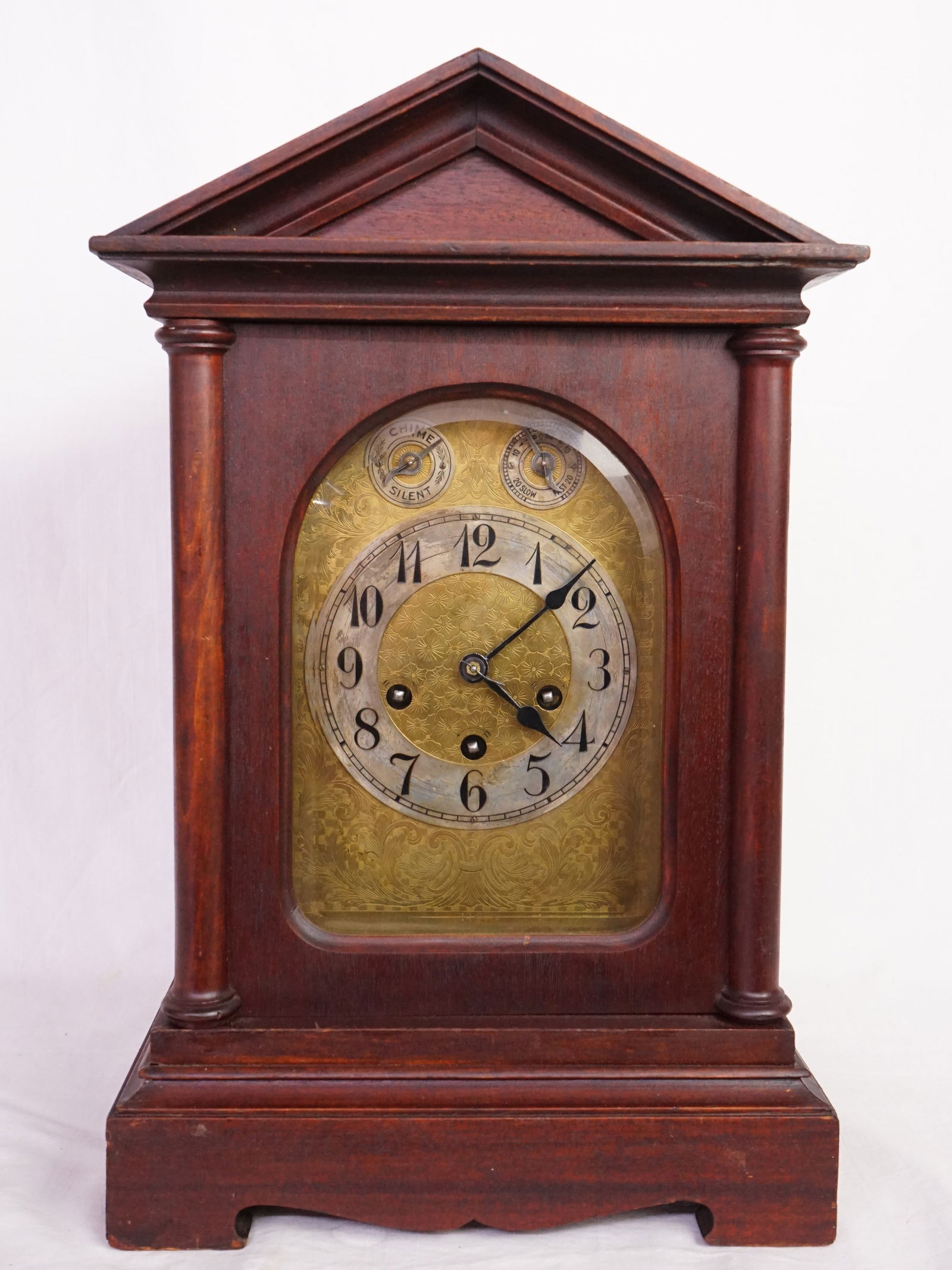 Antique Junghans German Wood Case Mantel Clock (1 of 9)