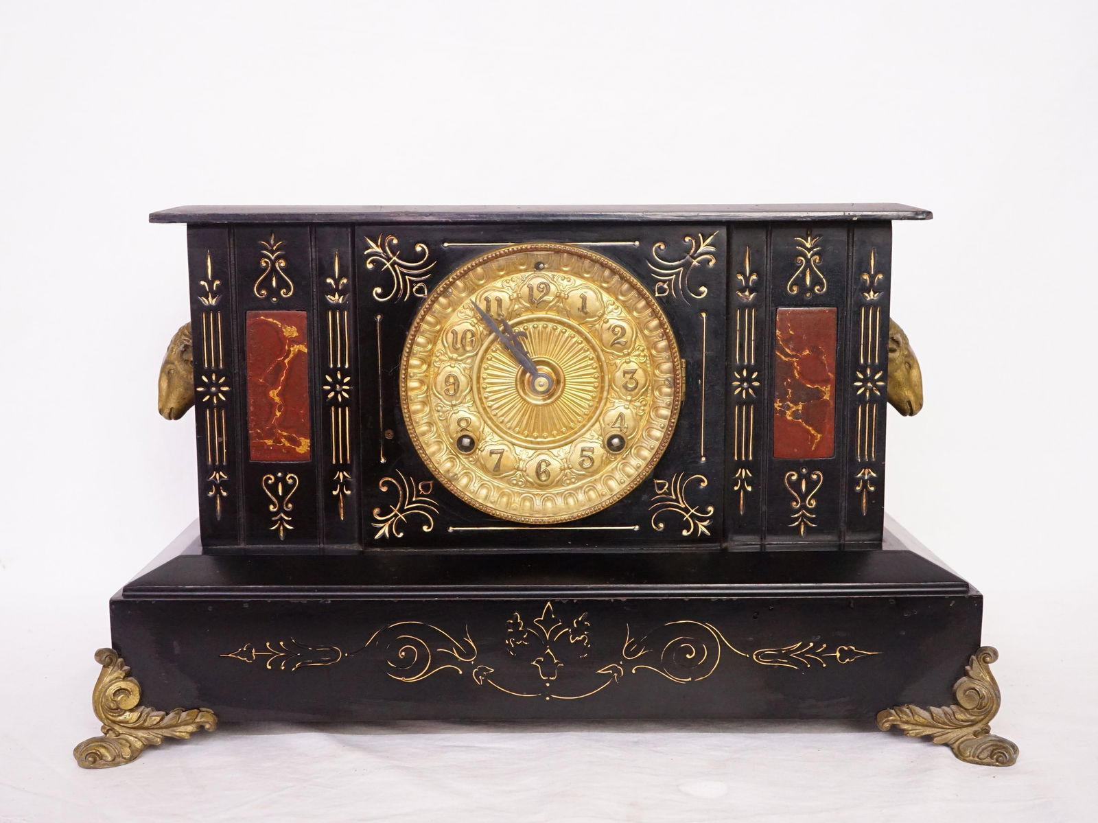 1882 Ansonia Iron Case Mantel Clock (1 of 8)