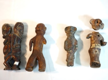 Different Figures African Folk Art Lot of 4