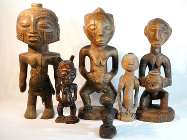 Six African Art Tribal Figures