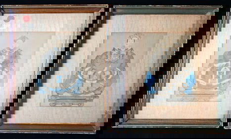 Chinese Framed Ancestor Portraits