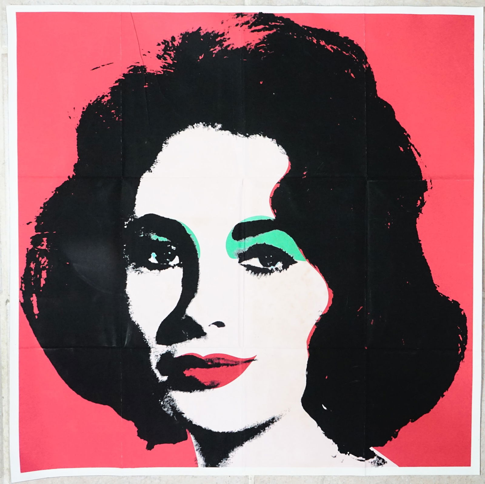 Liz Taylor' offset Lithograph in Color, 1964, On Wove Paper (1 of 6)