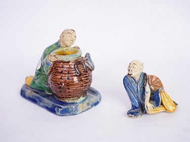 Lot of 2 Chinese Shiwan Figures