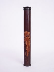 Chinese Carved Bamboo incense Tube