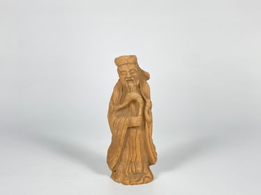 Chinese Tao Philosopher Ceramics Statue