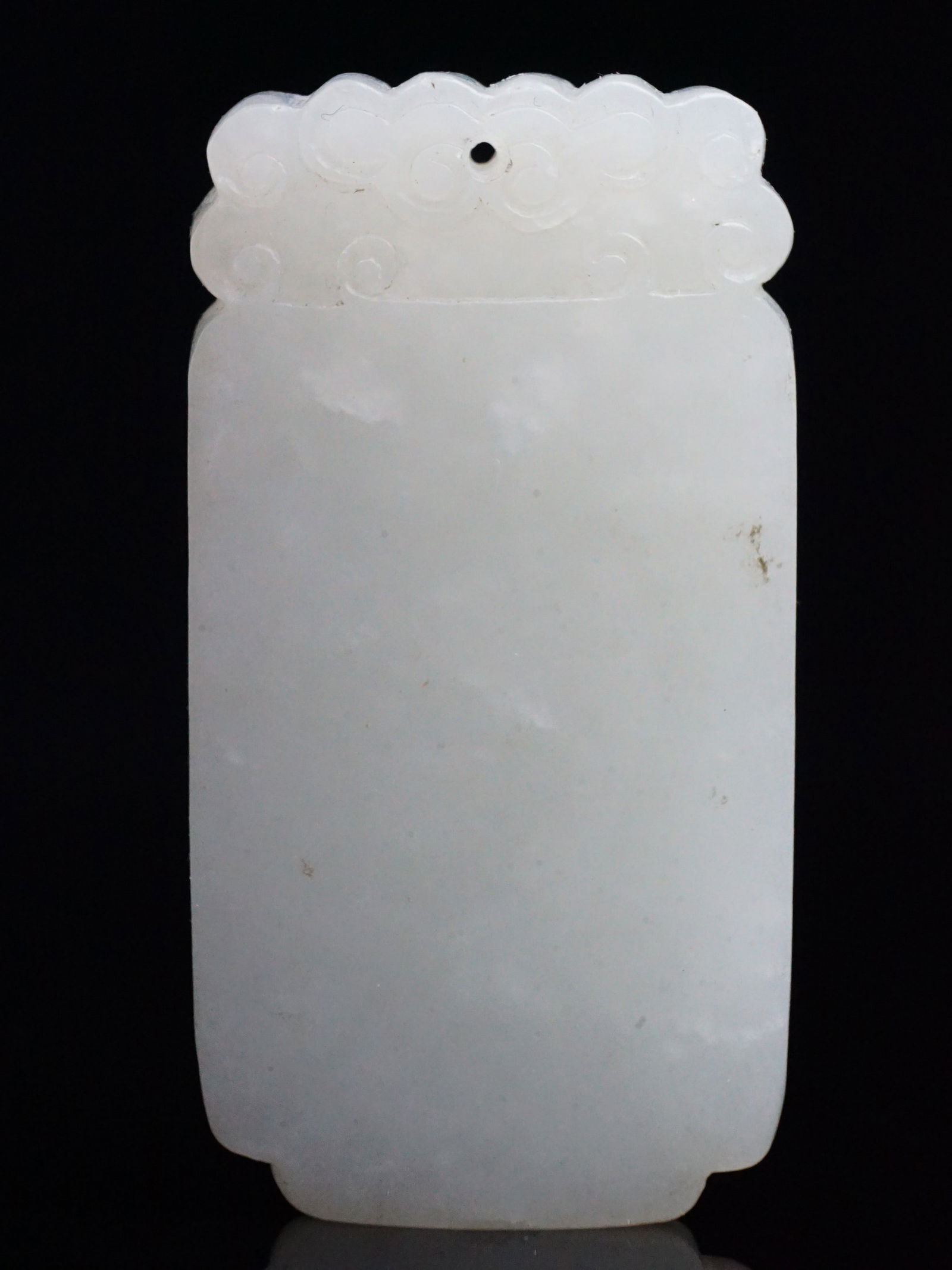 Chinese Carved White Jade Plaque: Approximate size: 1.25x2.25 in Shipping: We offer in-house shipping services for most small items. This means that we will take care of packing and shipping the items directly to you. For larger or sp