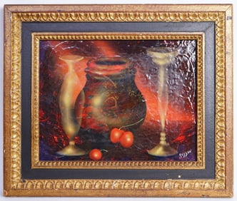 Lester Russon (1925-1988) New York Painter Original Still Life