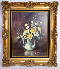 Oil on Canvas Floral Painting