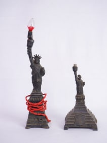 Two Statue of Liberty Lamps