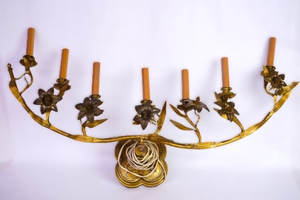 Vintage Altar Candelabra Style Lamp