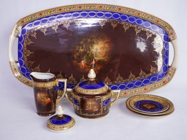 Lot of Czechoslovakia Porcelain Tea Set