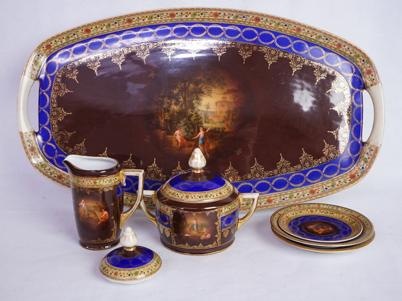 Lot of Czechoslovakia Porcelain Tea Set (1 of 5)