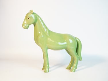 Chinese Celadon Glazed Horse Figurine