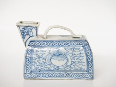 Chinese Blue and White Ewer , 19th Century